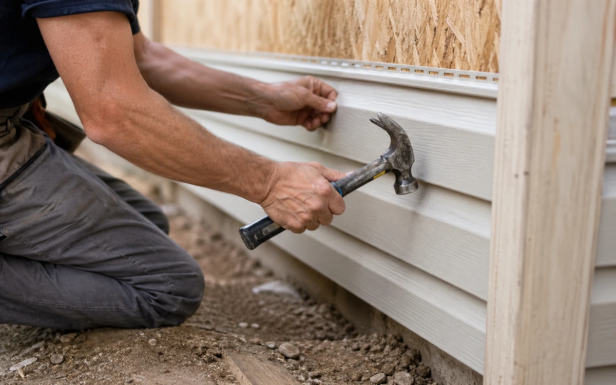 Mobile home siding installation contractor